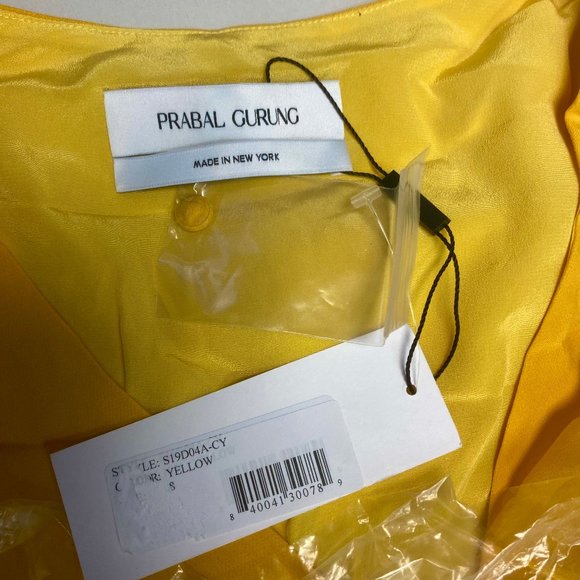 Prabal Gurung Cady Dress - Women's Size 8, Yellow NEW - Picture 4 of 6